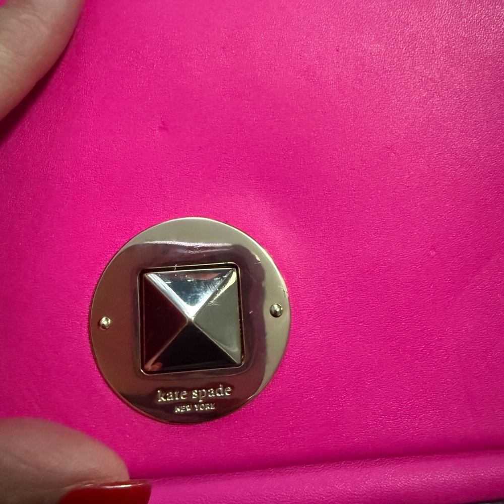 Kate Spade New York Pink Leather Turnlock Flap Crossbody Bag - Picture 12 of 13